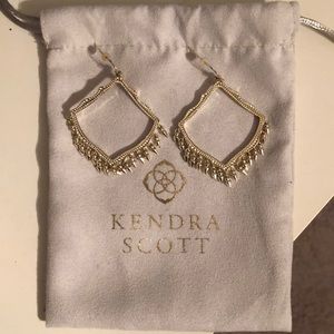 Kendra Scott gold statement earrings